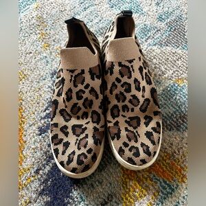 Leopard Print Slip-On Sneakers